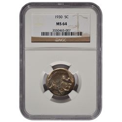 1930 Buffalo Nickel NGC MS64