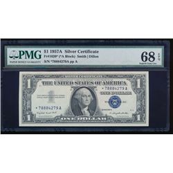 1957A $1 Silver Certificate Star Note PMG 68EPQ