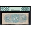 Image 2 : 1863 $20 Confederate States of America Note PCGS 58PPQ