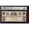 Image 1 : 1837 $25 Mississippi and Alabama Obsolete Note PMG 25