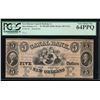 Image 1 : 1800's $5 Canal Bank Obsolete Note PCGS 64PPQ