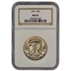 Image 1 : 1941 Walking Liberty Half Dollar Coin NGC MS65