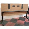 Image 2 : HEAVY DUTY FOLDING WORK TABLE ON WHEELS