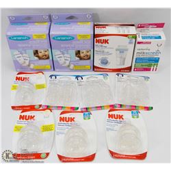 BAG OF BABY FEEDING SUPPLIES