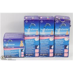 LOT OF ASSORTED HYDRASENSE BABY NASAL CARE