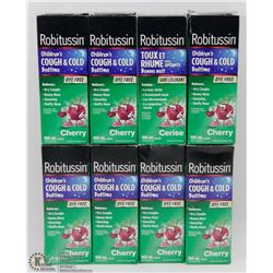 LOT OF ASSORTED ROBITUSSIN CHILDRENS COUGH & COLD