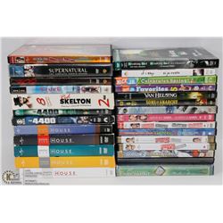 BOX OF ASSORTED DVD'S