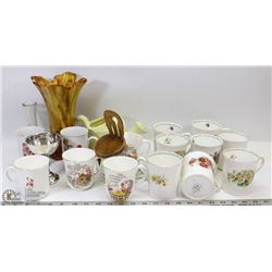 ESTATE BOX OF BONE CHINA INCL QUEENS SPECIAL