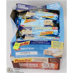 TWO BOXES OF POWER BAR PROTEIN BARS