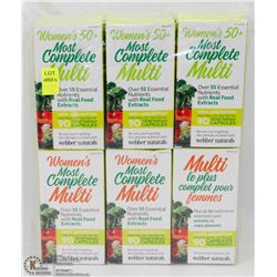 6 BOTTLES OF WOMENS MULTIVITAMINS