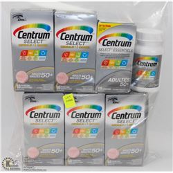 7 BOTTLES OF CENTRUM SELECT MULTIVITAMINS
