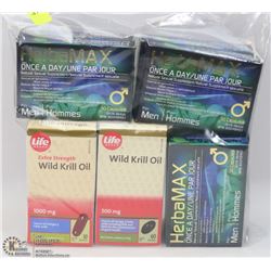 BAG OF ASSORTED MALE SEXUAL SUPPLEMENTS