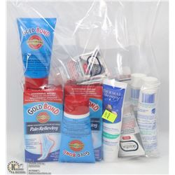 BAG OF ASSORTED FOOT CREAMS