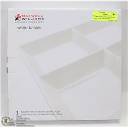 NEW MAXWELL WILLIAMS WHITE BASIC 4 SQUARE SERVING