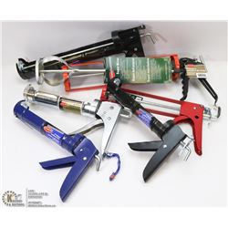 6 SILICONE GUNS AND 1 MIXING BLADE