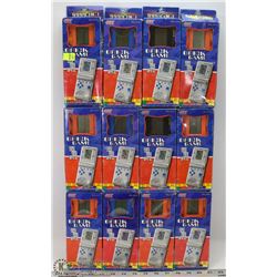 LOT OF 12 BRICK GAMES