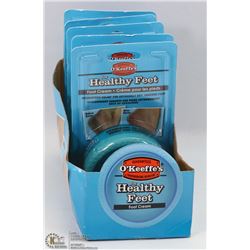 LOT OF 5 O'KEEFFE'S FOR HEALTHY FEET FOOT CREAM