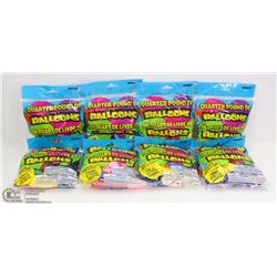8 BAGS OF BALLOONS