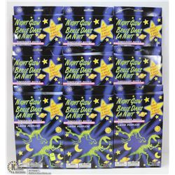 9 NIGHT GLOW DINOSAUR PUZZLES