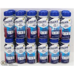 LOT OF 24 STRAWBERRY AND MIXED BERRY ENSURE