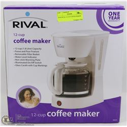NEW RIVAL 12 CUP COFFEE MAKER