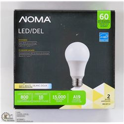 2PACK OF NOMA LED LIGHT BULBS