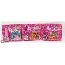 LOT OF 3 NEW KIDS WATCH AND WALLET SETS