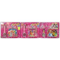 LOT OF 3 NEW KIDS WATCH AND WALLET SETS