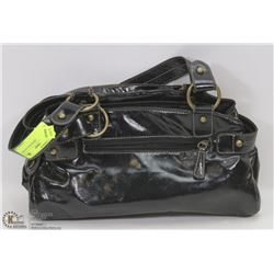 CLUB ROCHELIER BLACK LEATHER PURSE