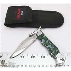 STAINLESS STEEL LOCKBLADE KNIFE WITH BELT