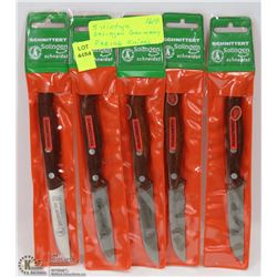 5 VINTAGE SOLINGEN GERMANY PARING KNIVES