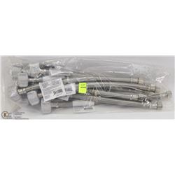 BAG OF TOILET SUPPLY LINES 7/8" X 3/8" X 12"