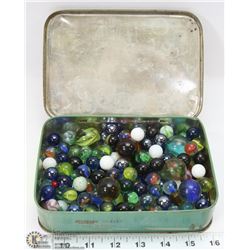 RILEYS TOFFEE TIN FULL OF MARBLES