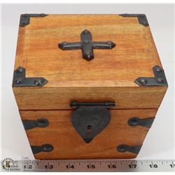 CEDAR CHEST TRINKET BOX - 6"W X 6"D X 5"H.