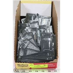 FLAT OF SAMPLE  JOICO DESIGN GLOSS WAX,OVER 100 PC