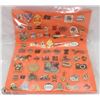 Image 1 : SHEET OF 67 LAPEL PINS INCLUDING OTHER COUNTRIES