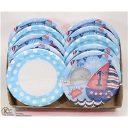 FLAT OF DISPOSABLE PLATES