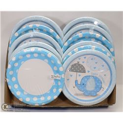 FLAT OF DISPOSABLE PLATES