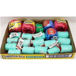 FLAT OF ASSORTED TWINE