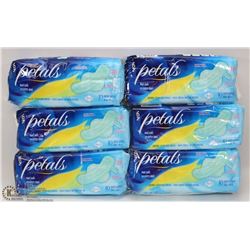 6 PACKS OF MAXI PADS WITH WINGS