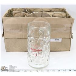CASE OF 6 RICKARDS OKTOBERFEST 1 LITER BEER STEINS