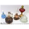 Image 1 : 11) 6 VINTAGE LAMPS - MISSING CHIMNEYS