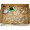 Image 1 : 6) 10 FLOWER FROGS - DEPRESSION GLASS - DIFFERENT
