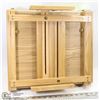 Image 1 : PORTABLE ART EASEL WITH ACRYLIC PAINTS
