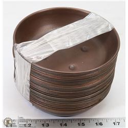 LOT 23 PCS COPPER CANDLE DISHES