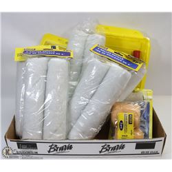 FLAT OF PAINTING SUPPLIES