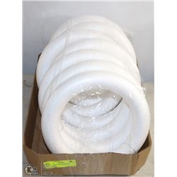 LARGE FLAT OF STYROFOAM WREATHS