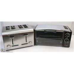 4 SLICE TOASTER AND TOASTER OVEN