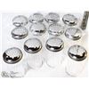 Image 1 : CHEESE OR PEPPER SHAKERS LOT OF 12 NEW