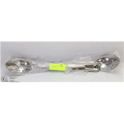 15" STAINLESS STEEL SPOONS - LOT OF 8